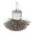 CRIMPED WIRE END BRUSH 5  3X1/4 STEEL
