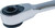 PG127 - 1/4" SQUARE DRIVE 8" LONG LOW PROFILE S-SHAPED MAGNETIC BIT DRIVE RATCHET WITH 5° RETURN ANGLE