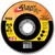 PG105 - Disque à lamelles céramique de qualité supérieure à face plate, diamètre 114 mm, alésage 22 mm, grain 40, type 27, 13 300 tr/min - Lot de 5