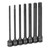 3/8" Dr. 7 Pc.  6" Length Fractional Hex Driver Set