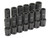 1/2" Drive 13 Pc. Deep Length Metric Univ. Set