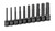 PRISE 1/2" 10 Ensemble de tournevis hexagonaux fractionnaires de 4 po de longueur