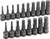 PG160 - 1/2" DRIVE 18 PC. COMBO HEX DRIVER SAE/METRIC SET
