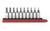 SET SKT HEX BIT SAE 1/4DR 10PC