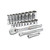 SET SKT SAE STD/DP 3/8DR 6 & 12PT 21PC