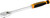 PG131 - 8" LONG 1/4" DRIVE CUSHION GRIP FIXED HEAD TEARDROP RATCHET, 90-TOOTH