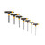 PG173 - 7-PC METRIC T-HANDLE BALL END KEY SET, 2.5MM – 10MM