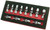 PG134  -  12PC. 1/4" DR FLEX SOCKET SET - 6 POINT - METRIC