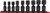 PG137 - SET SOCKET PINLESS UNIVERSAL IMPACT 1/2DR 6PT 9PC SAE