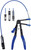 PG183 - MULTI-CABLE HOSE CLAMP PLIERS WITH 3 CABLES PLUS 4 JAWS: STANDARD, EXTRA LARGE, SMALL AND CLIC-R® JAWS