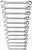 PG159 - 12-PC 12 POINT COMBINATION RATCHETING METRIC WRENCH SET, 8MM-19MM
