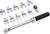 PG177 - 12-PC 1/4" DRIVE SAE INTERCHANGEABLE TORQUE WRENCH SET, 5-25NM, 5/16” - 13/16”
