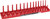 PG206 - 1/2" DRIVE SAE REGULAR & DEEP SOCKET HOLDER - RED