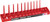 PG216 - PRISE 1/4" PORTE-DOUILLE SAE RÉGULIER ET PROFOND - ROUGE
