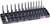 PG206 - 1/4" DR. METRIC REGULAR, SEMI-DEEP, DEEP 3 ROW SOCKET HOLDER - GREY