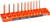1/4" SAE Socket Tray - Orange