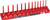 PG210 - PRISE 3/8" PORTE-DOUILLE SAE REGULAR & DEEP - ROUGE