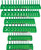PG210 - PAQUET DE SIX BACS À DOUILLES - VERT