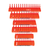 6 Piece - 3 Row Socket Tray Set - Orange