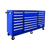 72" H2Pro Series 21 Drawer Rolling Cabinet - Blue