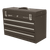 Brown 20" 3 Drawer Friction Toolbox