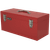 Boîte à outils haute rouge de 20" avec plateau en métal noir