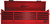 PG217 - Commode haute 12 tiroirs RS PRO SERIES 72 po - Rouge
