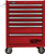 Armoire à rouleaux à 7 tiroirs Pro 27" Pro 2- - Rouge