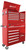 36" H2Pro Series 6 Drawer Roller Cabinet - Red
