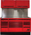 72” CTS SET WITH TOOL BOARD BACK SPLASH - RED