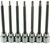 PG158 - ENSEMBLE DE DOUILLES TORX INVIOLABLES XL DE 7 PIÈCES
