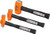 PG191 - 3-PC B.A.M. HAMMER SET W/ INDESTR.HANDLES, SLEDGE 4 LB, CROSS PEIN 2.5 LB, BALL PEIN 32 OZ.