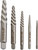 PG127 - 5-PC SPIRAL SCREW EXTRACTOR SET PG127 - 5-PC SPIRAL SCREW EXTRACTOR SET