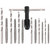 DRILL BIT + TAP 13PC SET ALL-PURPOSE