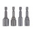 1-7/8IN MAGNETIC NUT DR SET - 4 PACK