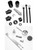 BENDIX #T27 CAP TOOL MADE UP OF KT26-1 RETAINING RING, KT26-2 MANDREL AND KT27-3 SLEEVE