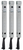 3 mâchoires étroites (ensemble) 9 7/8 250 mm