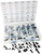 PG290  -  120PC BODY BOLT HEX NUT U-NUT MASTER ASSORTMENT