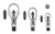 Mechanical nut splitter set 55-1  -  55-3