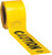 PG125 - RUBAN D’AVERTISSEMENT, BARRICADE, MISE EN GARDE, JAUNE, 3 POUCES X 200 PIEDS, POLYÉTHYLÈNE (2,5 MIL)