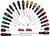 PG166 - 22-PC SCREWDRIVER WITH 16-PC BIT SET – SLOTTED, PHILLIPS, TORX, POZIDRIV