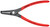 Externe 90 ° Angle Précision Circlip Pinces-Taille 3
