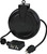 PG281 - PROFESSIONAL RETRACTABLE INDOOR CORD REEL, 20' BLACK 12/3 SJTOW, QUAD OUTLETS WITH CIRCUIT BREAKER, 15A, 125VAC