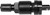 PG46 - TIGE DE SOUPAPE À PRESSION EN MÉTAL NOIR MX-SENSOR POUR 1 CAPTEUR