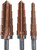 PG119 - 3-PC STEP DRILL BIT & REAMER SET, 3/8" SHANK, 5 STEPS, 5/16" - 9/16", 9/16" - 13/16", 13/16" - 1-1/16"