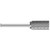 KnKut SA-5 Cylindrical Carbide Burr 1/2" x 1" x 2-3/4" OAL with 1/4" Shank