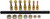 15 Pc. Ensemble de restauration de thread métrique maître