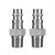 Flexzilla® Pro High Flow Plug, 1/4" MNPT, 1/4" Body, 2-Pack