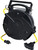 PG277 - PROFESSIONAL RETRACTABLE INDOOR CORD REEL, 65' YELLOW 12/3 SJTOW, QUAD OUTLETS WITH CIRCUIT BREAKER, 15A, 125VAC