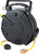 PG272  -  PROFESSIONAL RETRACTABLE INDOOR CORD REEL, 65' YELLOW 12/3 SJTOW, SINGLE ILLUMINATED OUTLET WITH CIRCUIT BREAKER, 15A, 125VAC